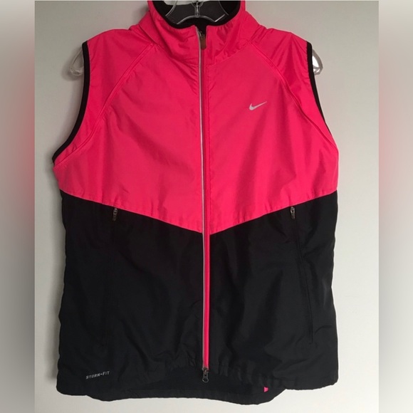 Nike Black/Pink Storm Fit 2 in 1 Sz(M) Little Weight Jacket/Vest - Picture 4 of 7